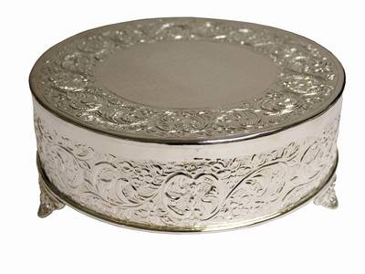 Silver Cake Stand for sale wedding silver embroidered 18 cake stand 