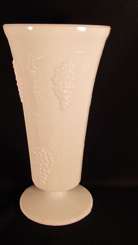 7 Vintage Assorted Tall Milk Glass Vases :  wedding milk glass vases white IMG 0481