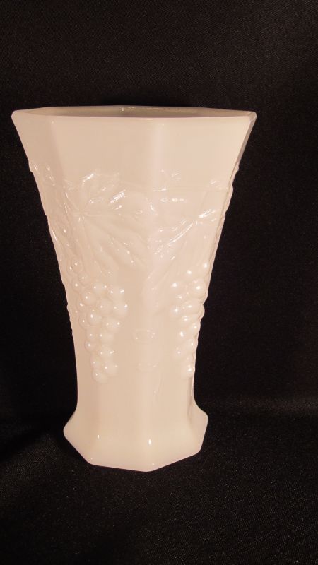 7 Vintage Assorted Tall Milk Glass Vases :  wedding milk glass vases white IMG 0482
