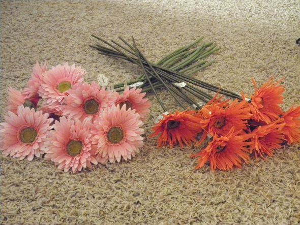 For Sale Misc Wedding ItemsRibbon Toasting Glasses Gerber Daisies etc