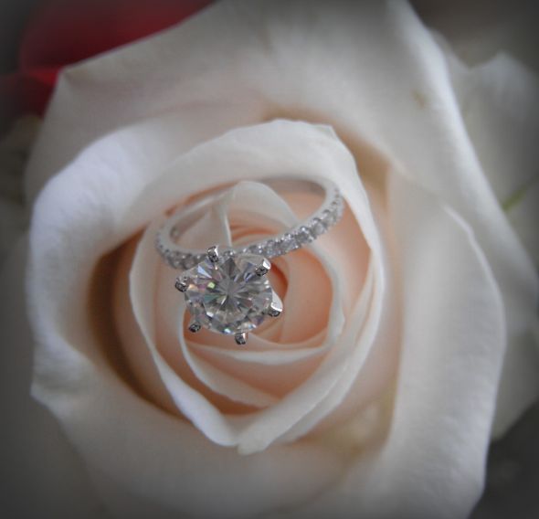 wedding ring engagement moissanite diamond vs 1 year ago