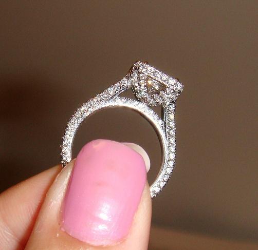 Show me your halos...from the side!! :  wedding halo setting side profile Sideshotpp1