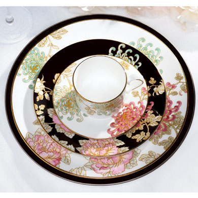 Did you register for China? :  wedding china registry dishes Marchesa Painted Camellia 0
