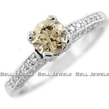 Would a champagne diamond look better in white gold, or moissanite? : wedding moissanite e ring engagement deciding champagne diamond cost costs Unnamed