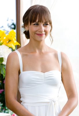 To chop or not........that is the question? :  wedding RashidaJones1