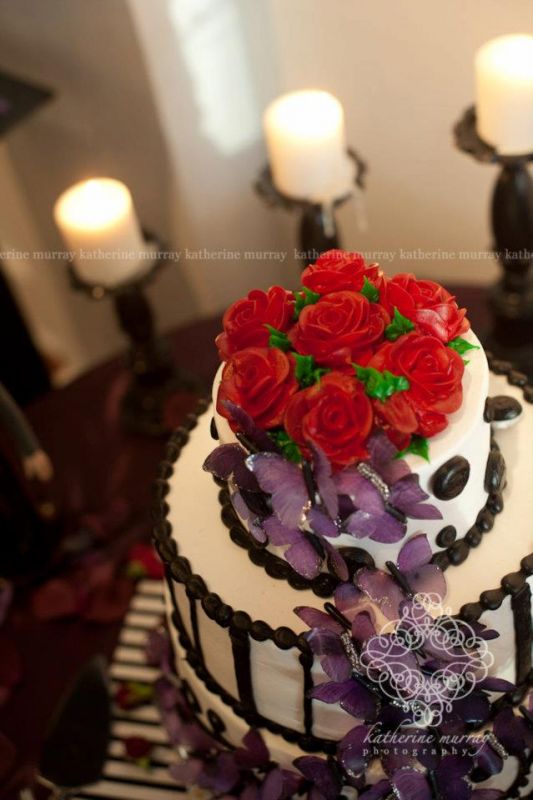 Tim Burton cake Corpse Bride wedding 