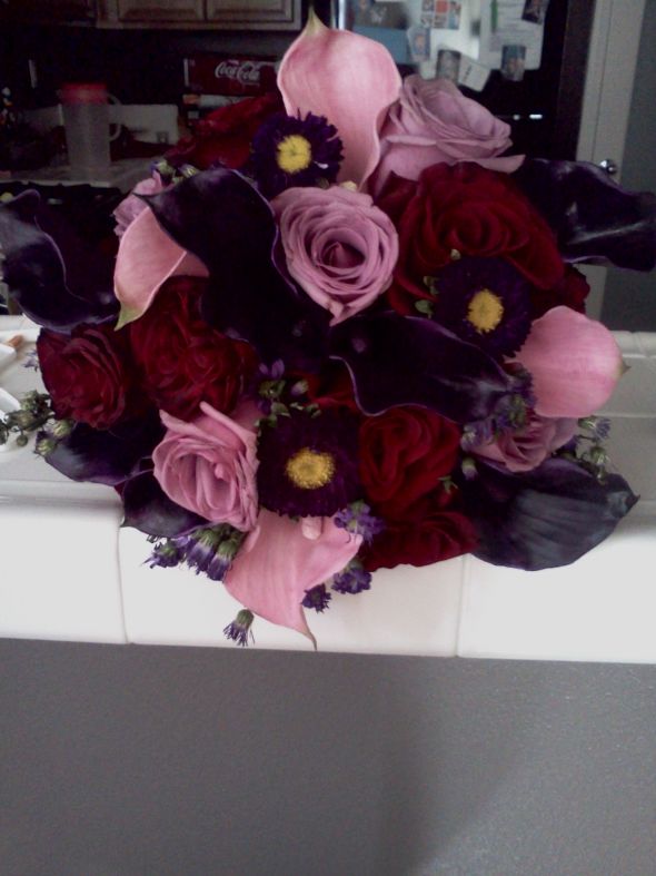 Tim Burton themed wedding, rich colo