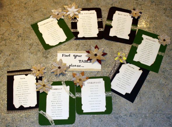 show off your completed DIY projects! : wedding Nameplates