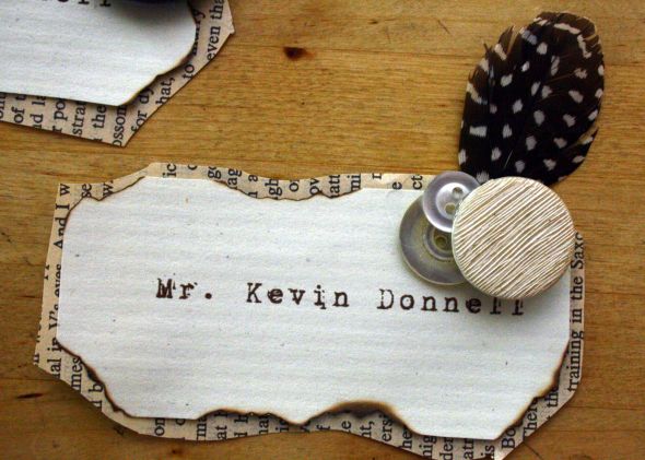 show off your completed DIY projects! : wedding Placecard2
