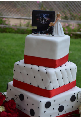 Please show me your cake topper. :  wedding Cake