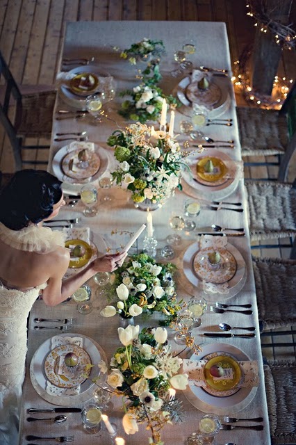 Show Me Your Long Table Reception Set-Up and Decor! :  wedding decor rhode island ocean Longtablebellecarlateneyck