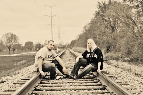 Engagement Photos Train Depot :  wedding photography train theme tracks engaged engagement pics engagment photos Tracks