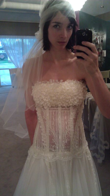 Need Advice! Plethora of Veil Options (Pics):Which Best Suits My Unique Dress?! :  wedding veils accessories hair flower mantilla cap bridal Capclmyst