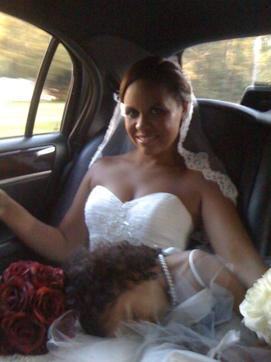 More pictures from my August 20th wedding :  wedding bridesmaids ceremony dress flowers diy ring jewelry makeup reception Limo