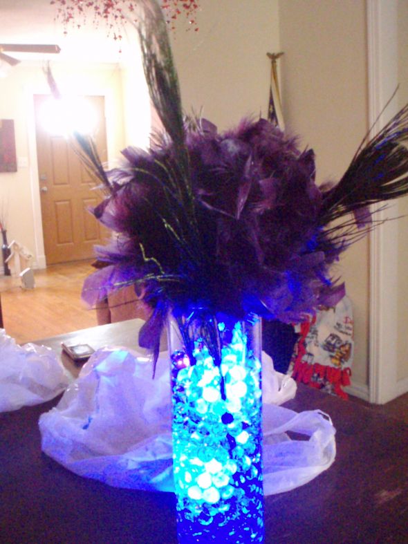 inexpensive peacock centerpieces for weddings
