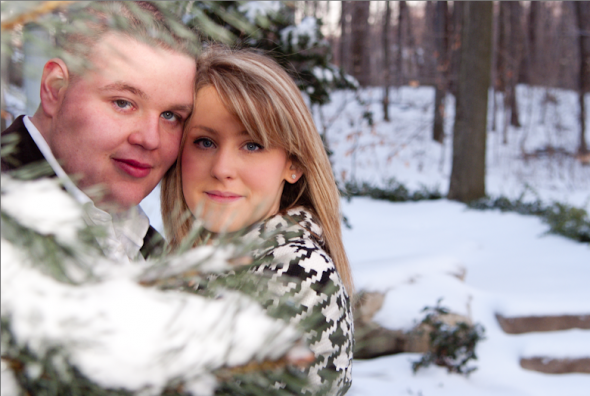 Wedding Engagement Pictures Photos : wedding winter engagement green white engagement Wintery Engagment Photo