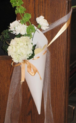 FLOWER CONES :  wedding IMG 3120