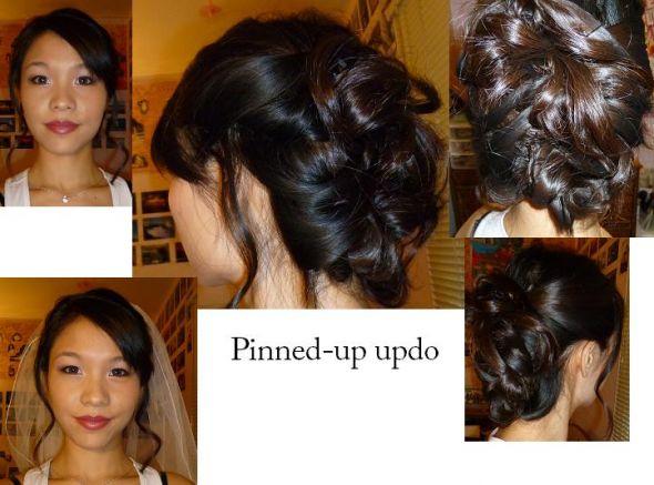 [Poll] Opinion on best hairstyle? Picture heavy.. :  wedding hair updo down side Pinned Up Updo