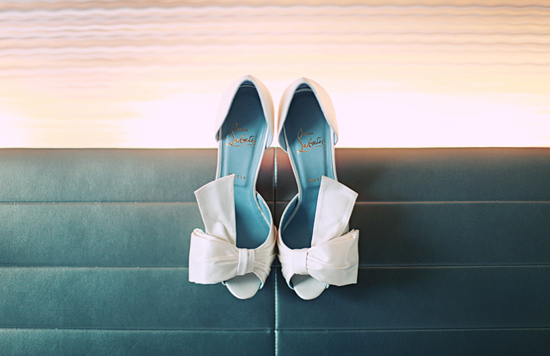 louboutin wedding shoes white - Bavilon Salon  