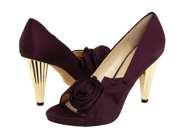 Purple Shoes wedding shoes eggplant purple heels Isola Tate Pumps Violet