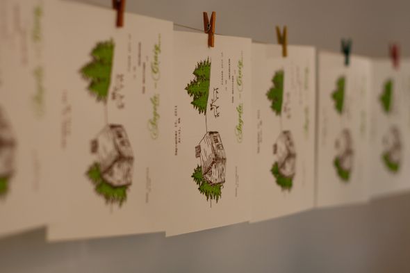 Check out my Gocco'd save the dates! :  wedding gocco save the dates 1 diy Blog 8033