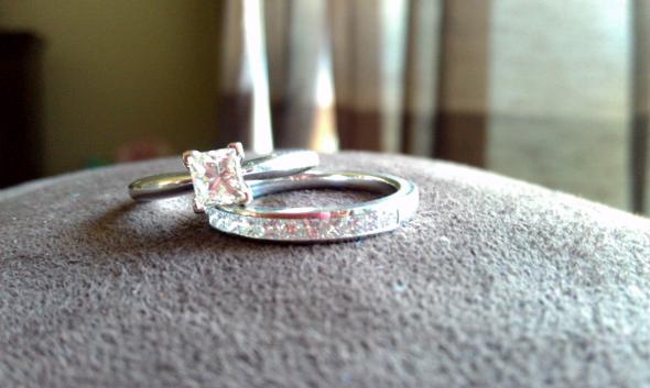 Princess Cut Ring Set