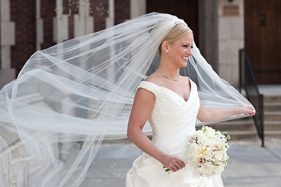 What veil do you think I should wear with my dress? (PICS) :  wedding Cathedral Veil