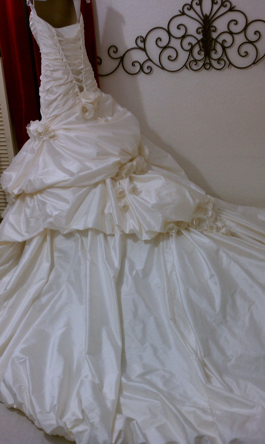 The wedding dress saga is over!  My dress is finally done!  What do you think? :  wedding wedding dress My Dress2