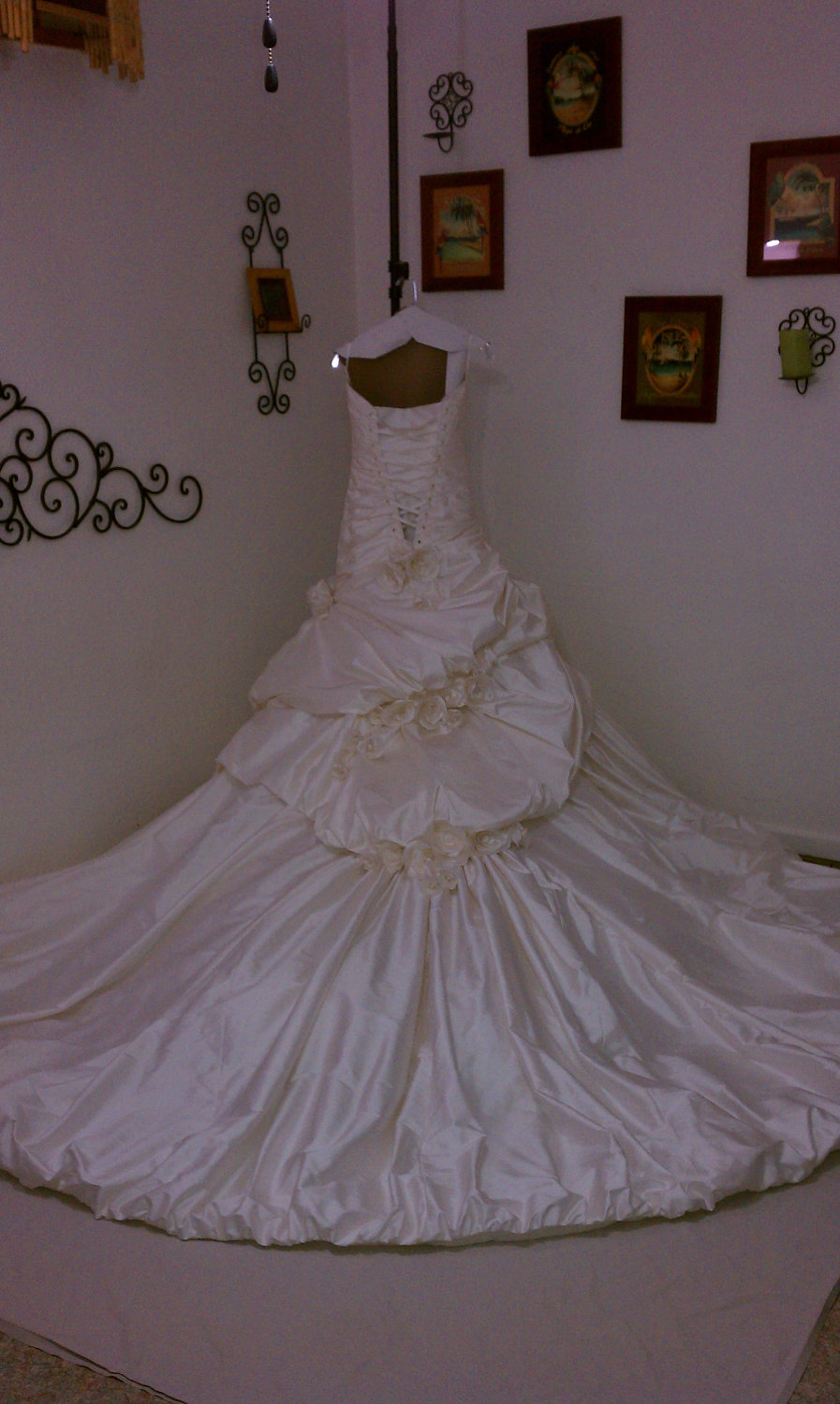 The wedding dress saga is over!  My dress is finally done!  What do you think? :  wedding wedding dress My Dress3