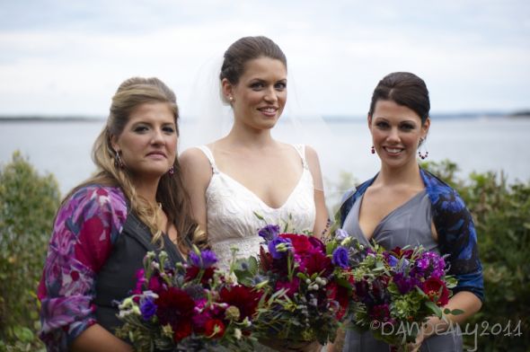 Bridal Bouquets - Colored or White :  wedding bridal bouquets flowers bouquets Brian Hilary Ceremony 538