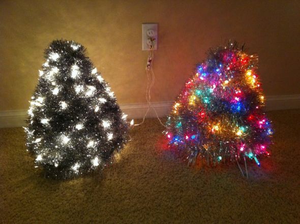 How do you decorate your home for the holidays? :  wedding Trees