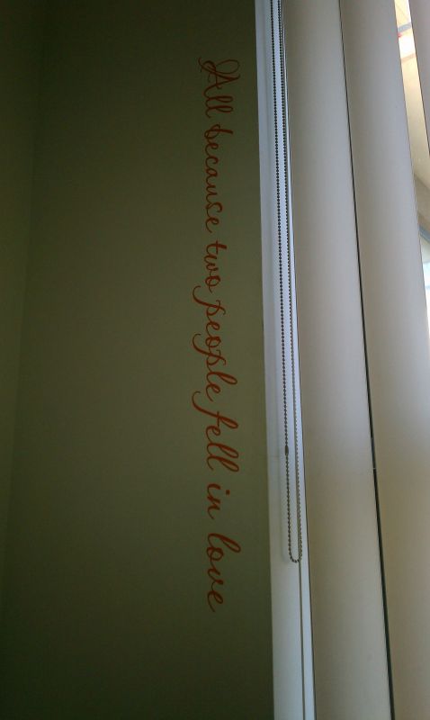 How do you bees feel about wall decals, yay or nay? : wedding IMAG0119