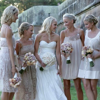 Pastel Bridesmaid Dresses on Grey Bridesmaid Dresses    Discount Wedding Gown