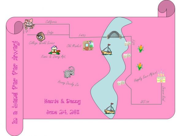 DIY Invitation Map? :  wedding diy map invitation Map