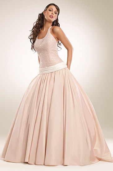 WANTED Eden Bridals 2313 wedding wanted pink dress Pink Wedding Dress