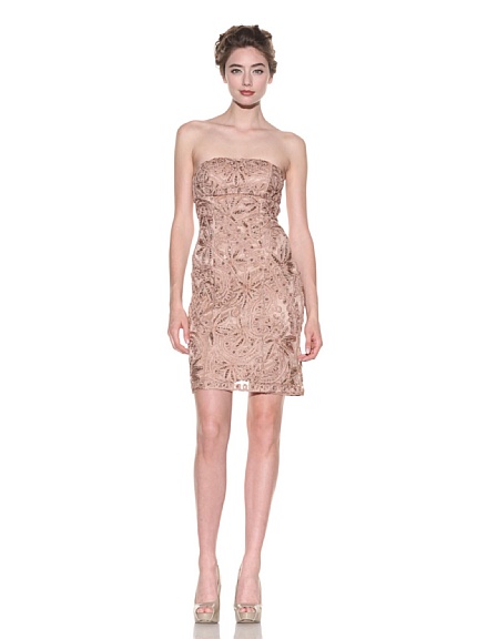 Sue Wong Beaded Strapless Lace Dress, Size 10, $145 obo :  wedding dress Sue Wong