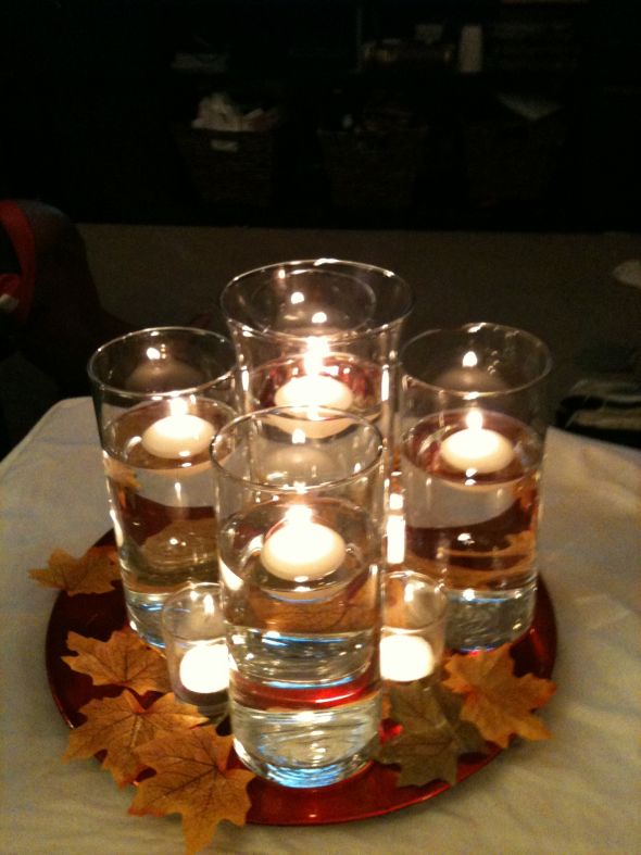 wedding fall centerpiece gold red ivory posted by Chibop 7 months ago