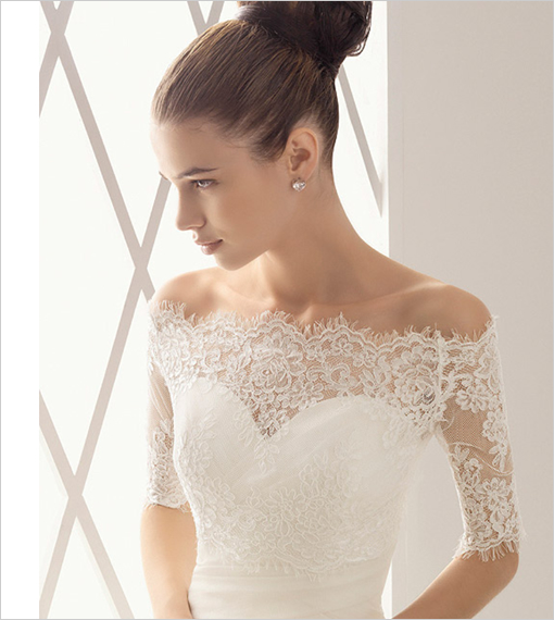 I am lookin for a lace off the shoulder bolero to go with my ivory wedding 