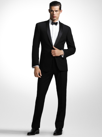 Narrow shawl-collar tux rental? :  wedding tux groomsmen groom shawl collar rental Tux2