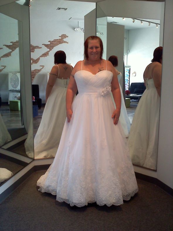 Here's my journey of dresses! Share yours! (Pic heavy) : wedding dress journey pic pics heavy plus size 1 weight loss curvy full figured 1 STRUTempirewaste2