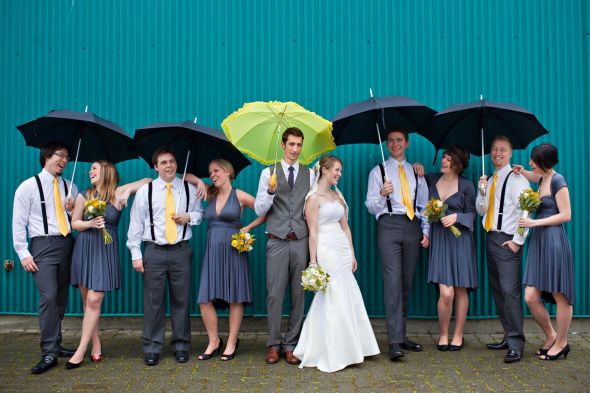 How to dress a charcoal and yellow wedding wedding gray charcoal yellow