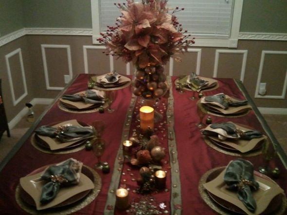 Thanksgiving Table wedding table buffet chaffing brown gold green diy 