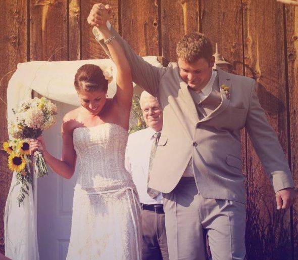 Sneak peek pic - we're married Y'all! :  wedding picture wedding hitched ceremony Hitched