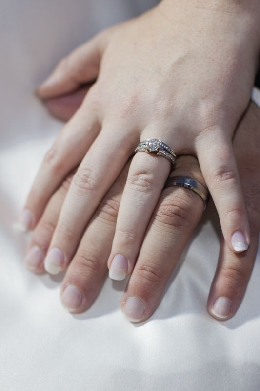 Did you get your nails done for your wedding? : wedding nails tips professional wedding brides KristenBrianTTD 41