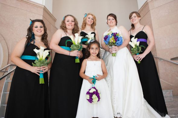 2 colors for bridesmaids dresses? : wedding dresses bridesmaid colors KristenBrianWedding 87