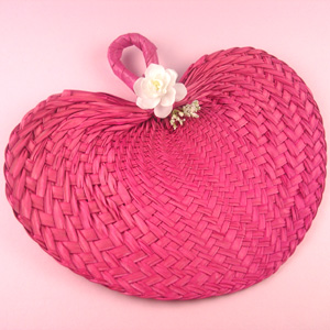 July 2011 outdoor wedding brides how are you beating the heat! :  wedding july outdoors ideas weather Pink Palm Leaf Hand Fans
