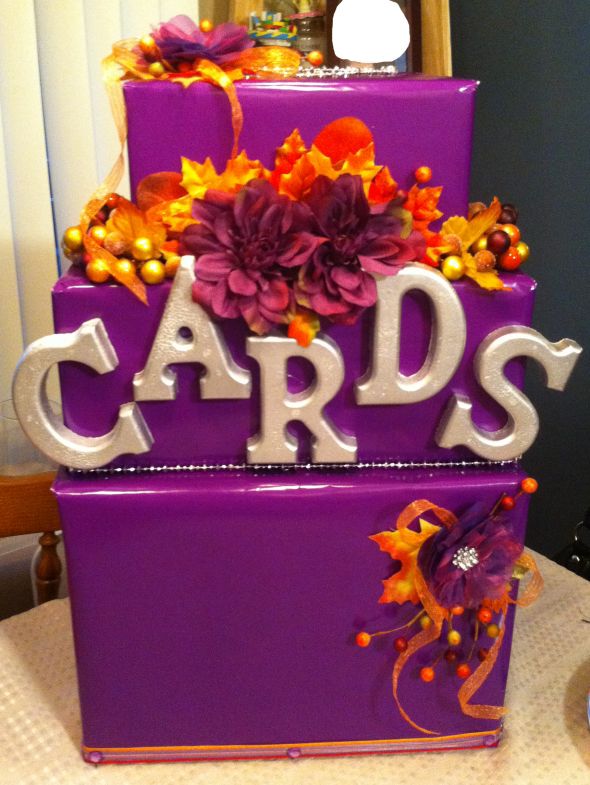 Pretty Purple DIY Cardbox