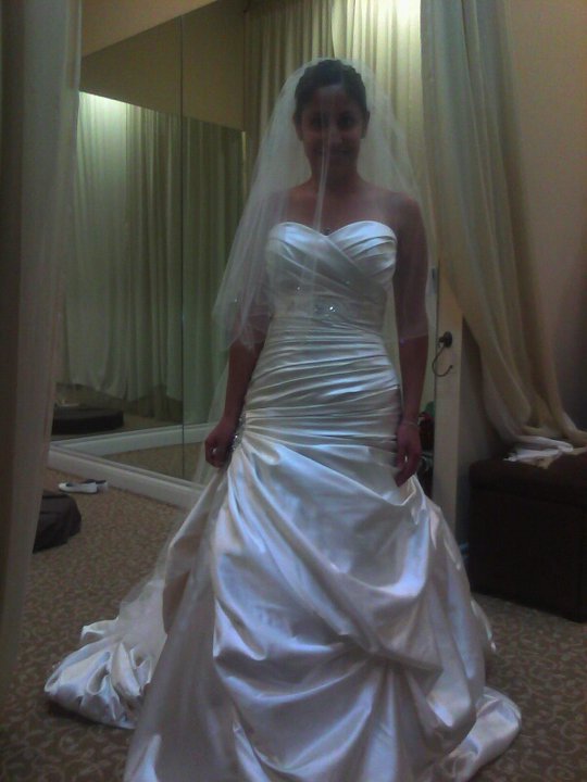 Maggie Sottero Kendra with added diamond sash :  wedding maggie sottero kendra diamond sash KendraMed