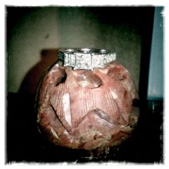 May I please see your 3 stone e-rings? :  wedding 1287367261837