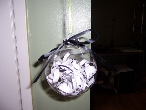 Christmas Ornament with wedding invite :  wedding Ornament